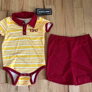 Iowa State University 12 mo Onesie and Shorts